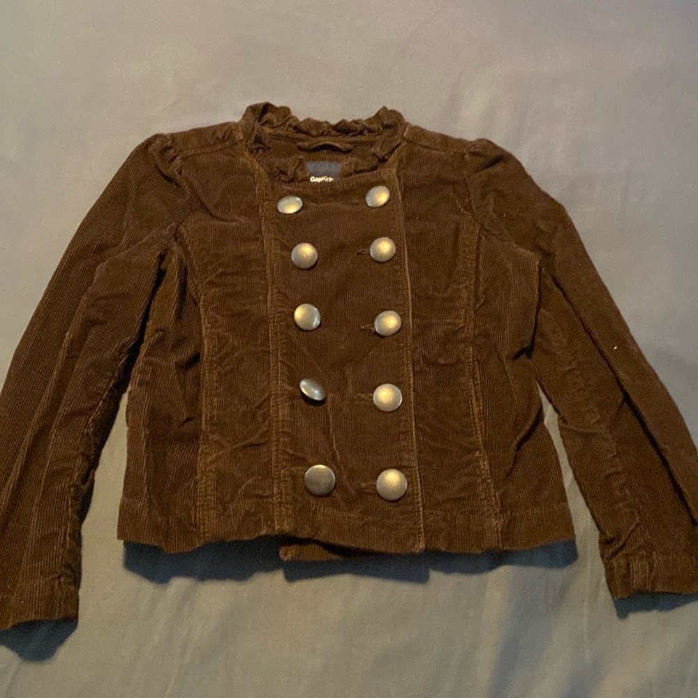 Gap Kids Double Breasted Brown Corduroy Jacket